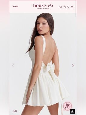 enchant white open back mini dress House of CB | Dresses | House Of Cb Enchant White Open Back Mini Dress Nwot